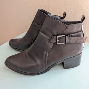 MIA Faux Leather Ankle Boot Size 10